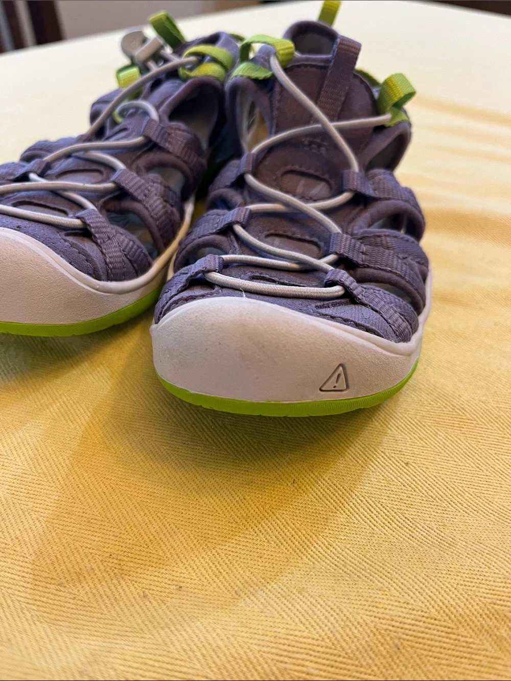 Keen Kids  light Purple Sandals with Lime Green Accents